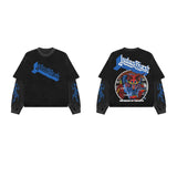 Judas Priest Designed Oversized Long Sleeve T-shirt