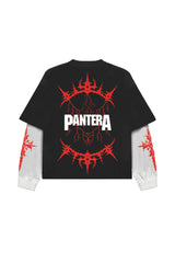 Pantera Designed Oversized Long Sleeve T-shirt