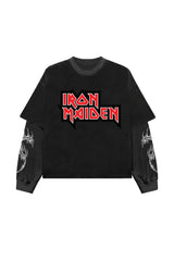 Iron Maiden Designed Oversized Long Sleeve T-shirt