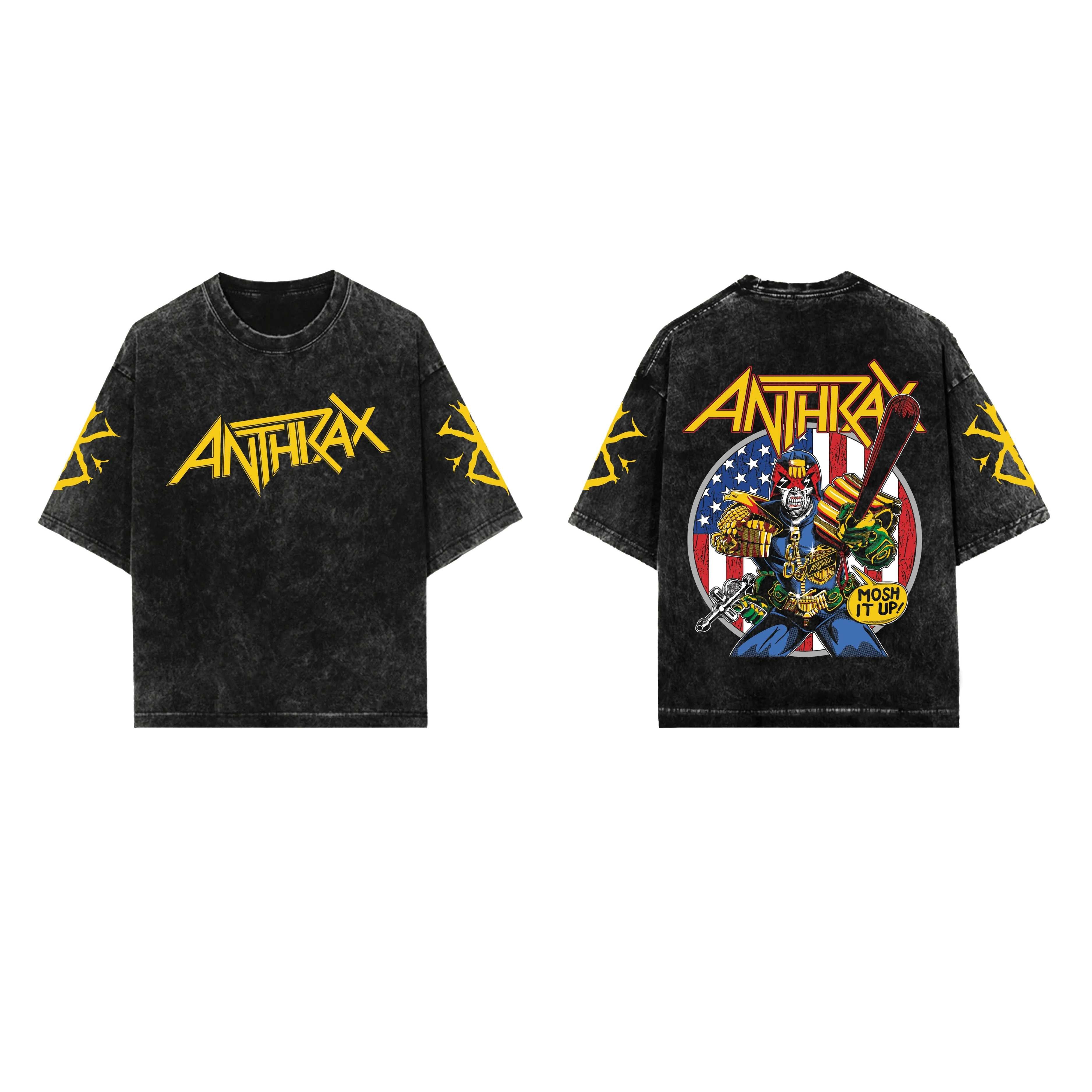 Anthrax Designed Vinatge Oversized Tee