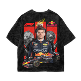 Verstappen Acid Wash Oversized Tee