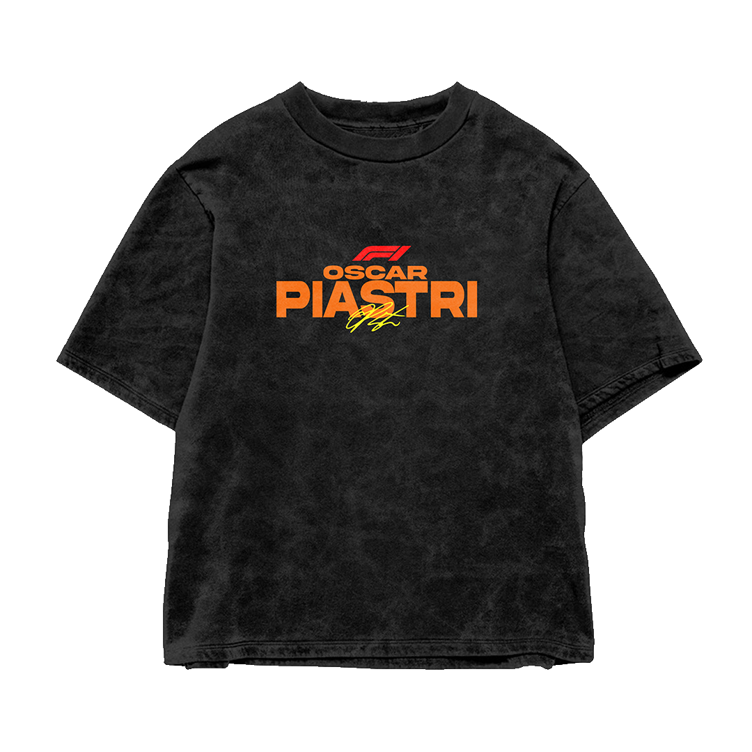 Piastri Acid Wash Oversized Tee