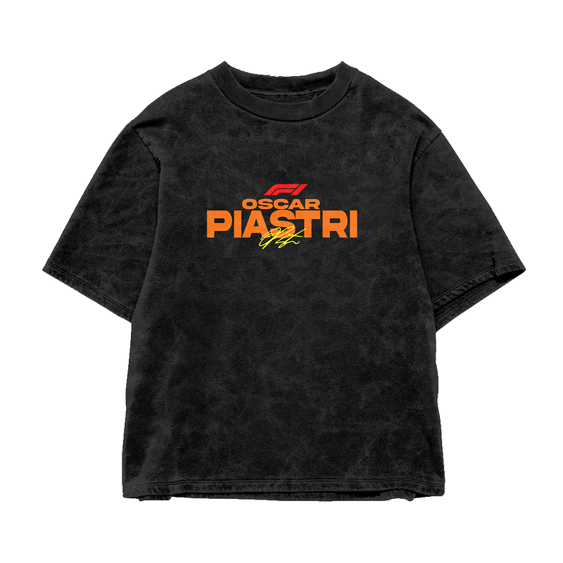 Piastri Acid Wash Oversized Tee
