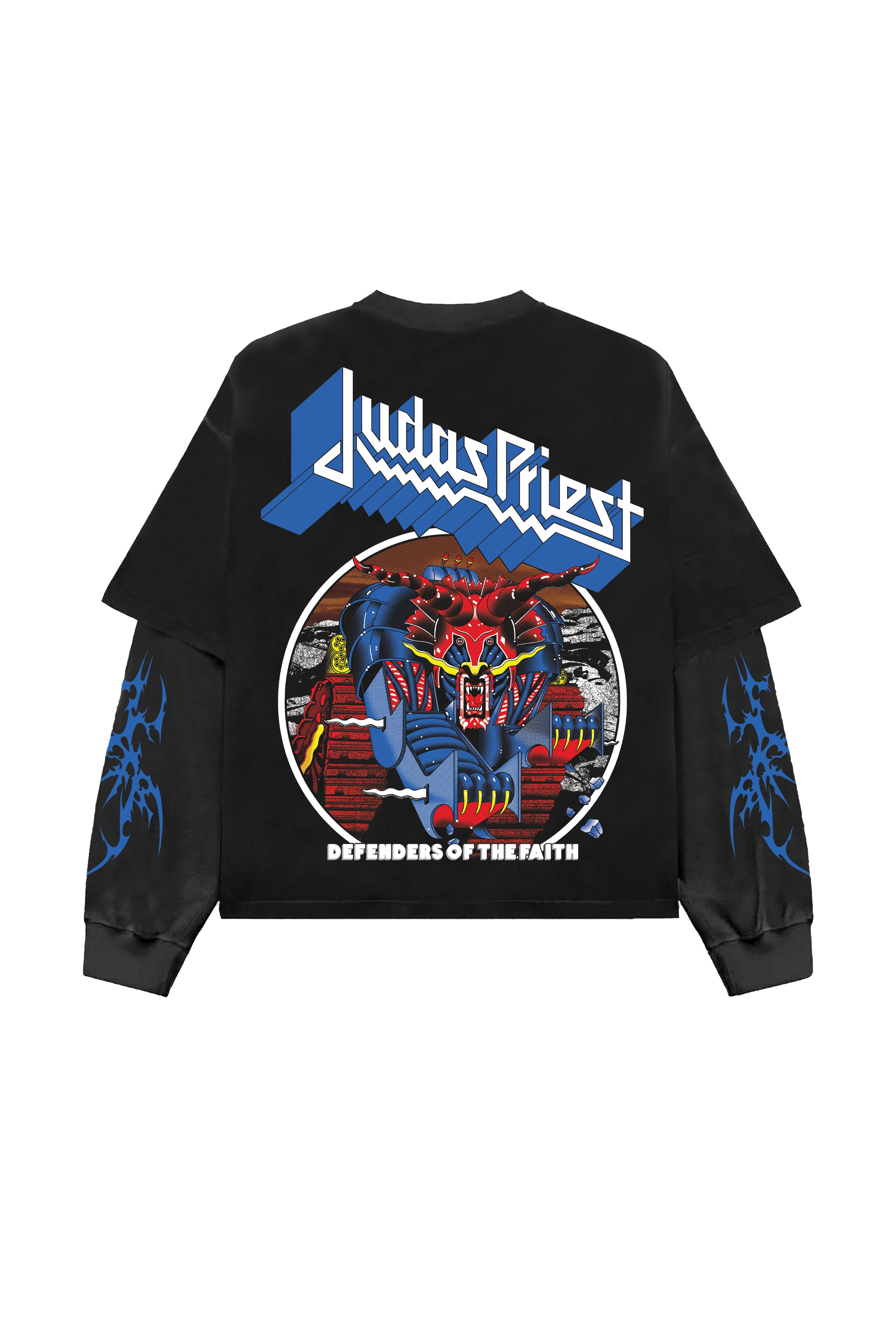 Judas Priest Designed Oversized Long Sleeve T-shirt