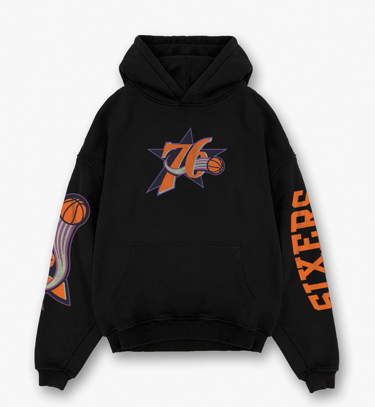 7sixers Designed Oversized Hoodie