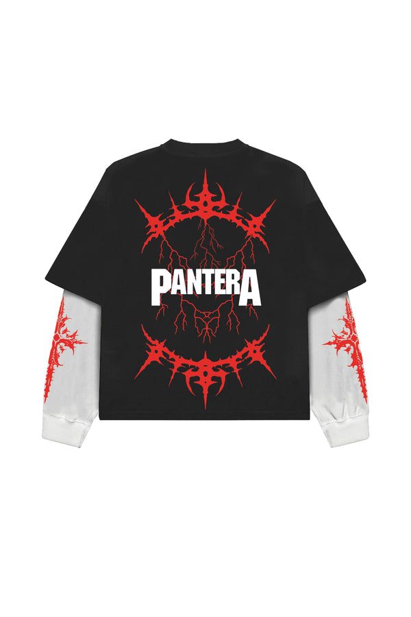 Pantera Designed Oversized Long Sleeve T-shirt