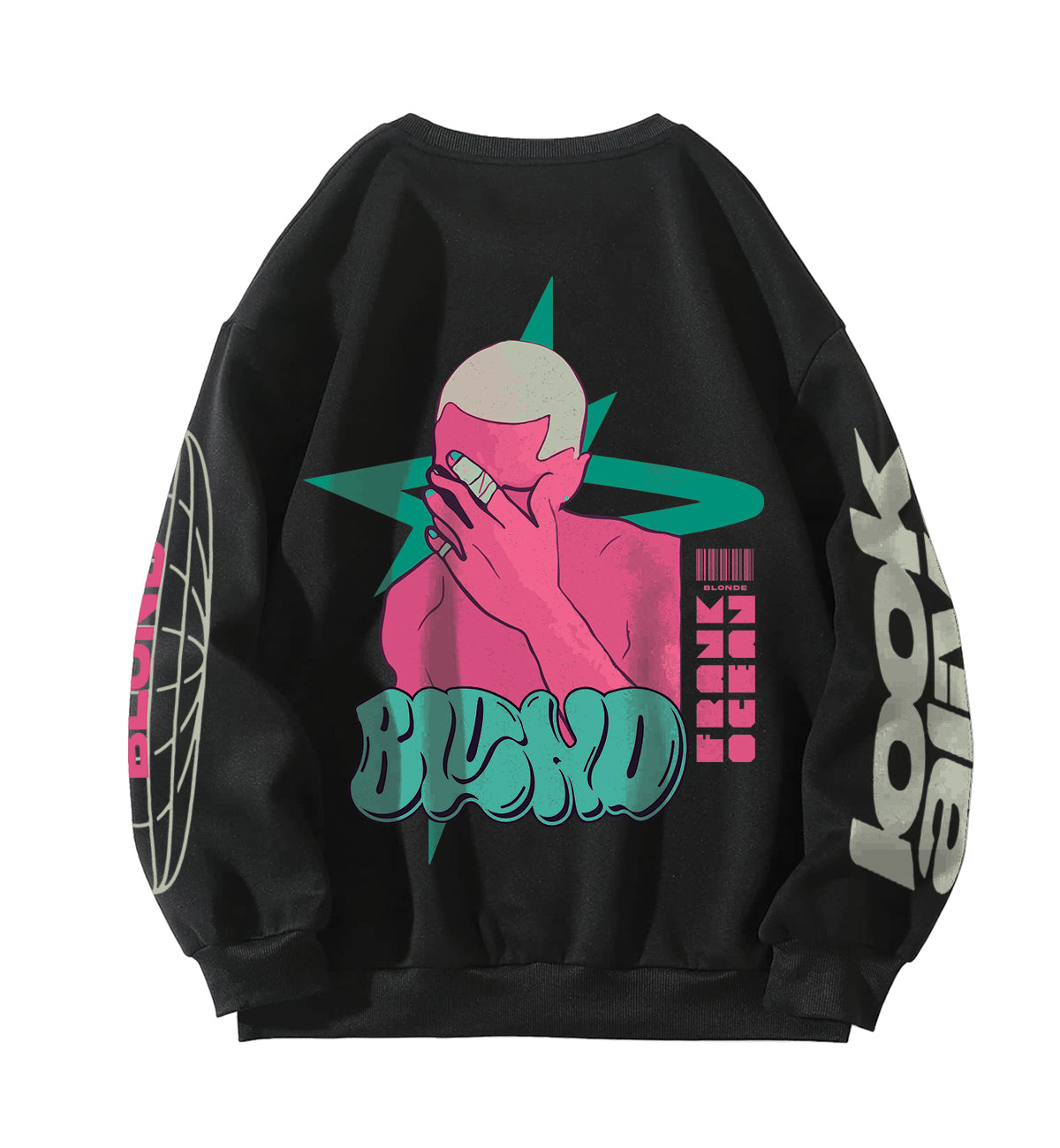 Blonde Designed Oversized Sweatshirt