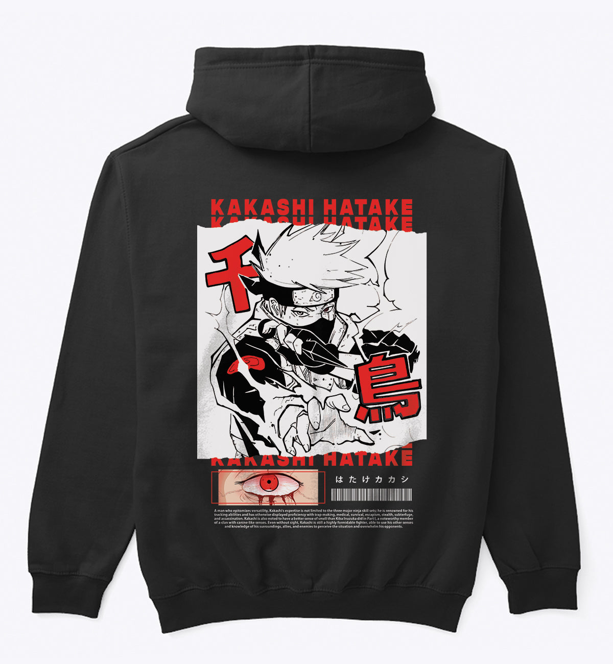 Kakashi Design Hoodie - Lets dope