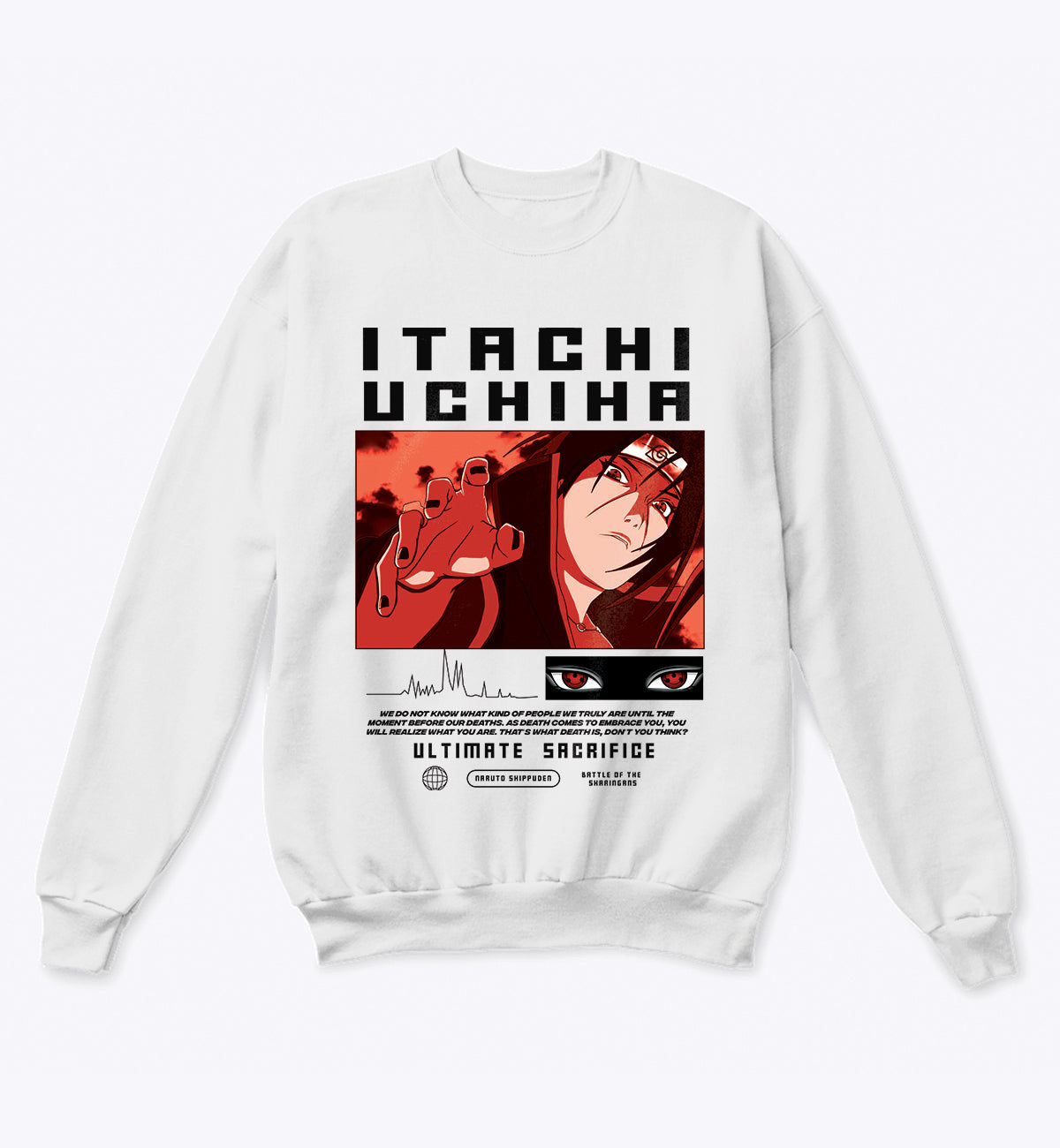 Itachi Design Sweatshirt - Lets dope